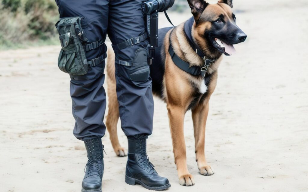 Warszawskie psy służbowe trenowały w oddziale żandarmerii. Sprawdzanie predyspozycji czworonogów do obowiązków służbowych